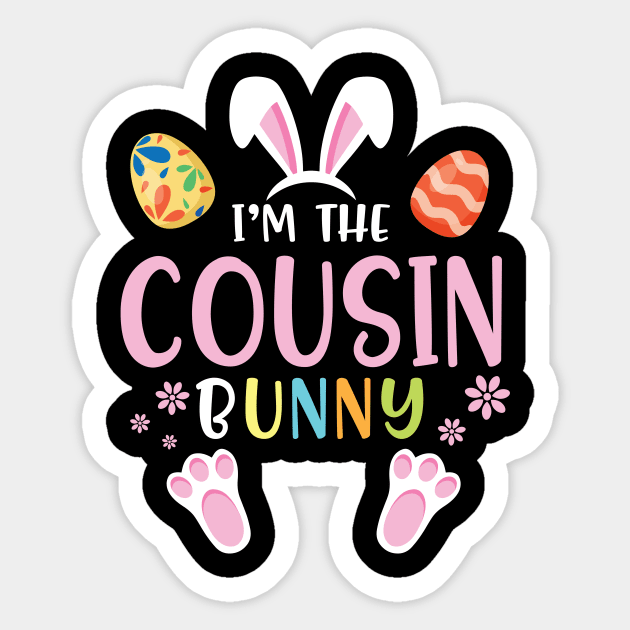 Flower Eggs Happy Easter Day To Me You I'm The Cousin Bunny Sticker by Cowan79